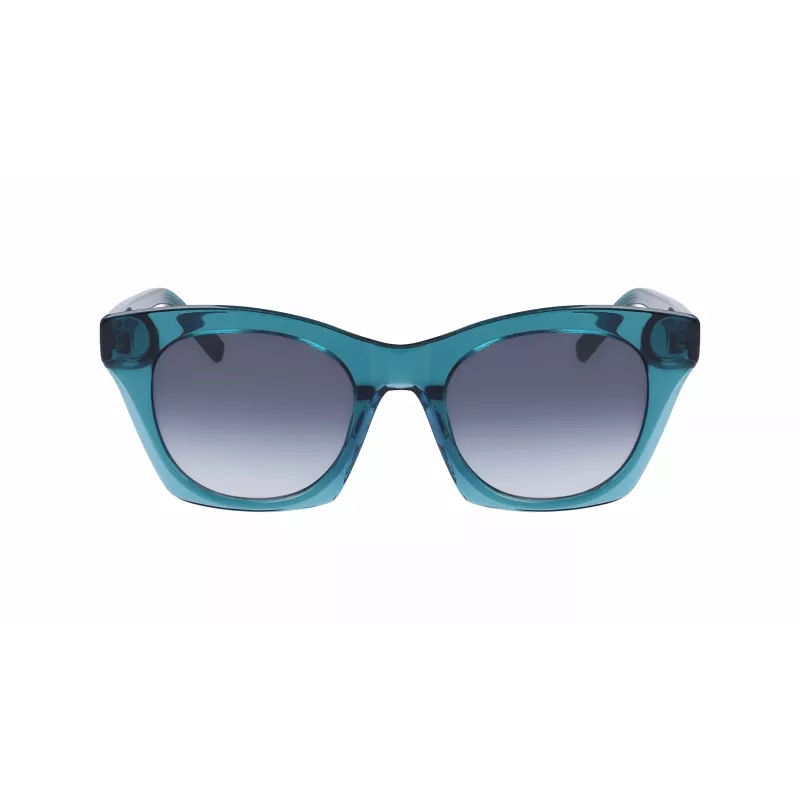 DKNY Damen Sonnenbrille DK541S-430 Havana Acetatrahmen Braune Verlaufsgläser 51 mm