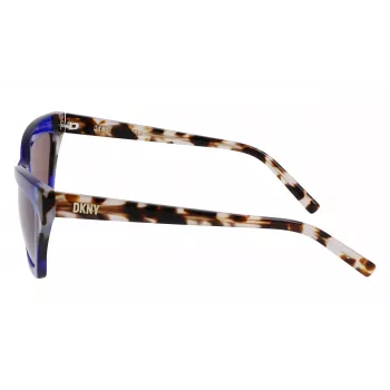 DKNY Damen-Sonnenbrille DK547S5516425 - Havana-Acetatrahmen, braune Gradientengläser, 55 mm