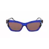 DKNY Damen-Sonnenbrille DK547S5516425 - Havana-Acetatrahmen, braune Gradientengläser, 55 mm