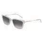 DKNY Damen-Sonnenbrille DK713S - Braun Havana rechteckiger Rahmen mit braunen Gradientengläsern - 56 mm Glasbreite
