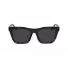 DKNY Damen eckige Sonnenbrille DK529S-001 - Schwarzer Rahmen, graue Gläser, 53 mm