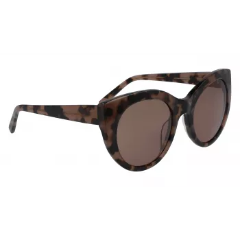 DKNY Damen-Sonnenbrille DK517S-230 Havana Braun Rechteckig 52mm