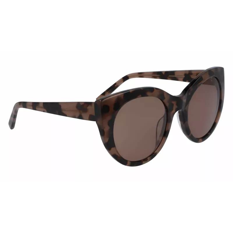 DKNY Damen-Sonnenbrille DK517S-230 Havana Braun Rechteckig 52mm