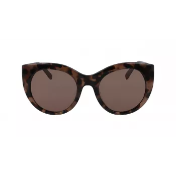 DKNY Damen-Sonnenbrille DK517S-230 Havana Braun Rechteckig 52mm