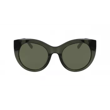 DKNY Damen-Sonnenbrille DK517S-300 Havana Acetatrahmen Verlauf Braun Polycarbonat-Gläser 52mm