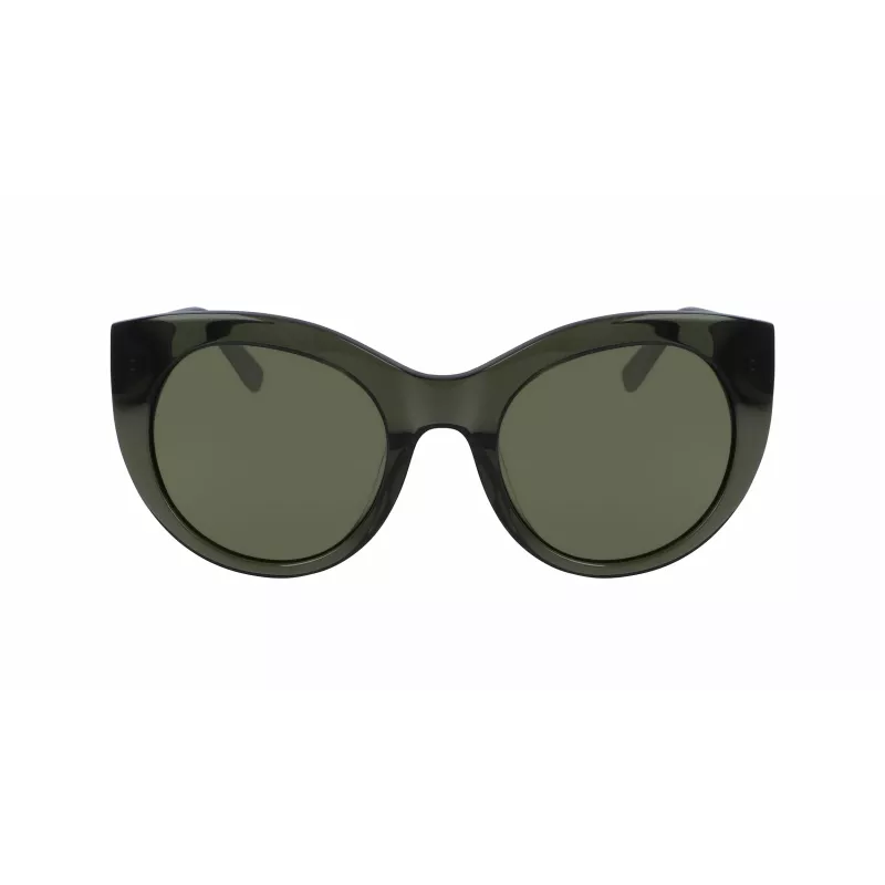 DKNY Damen-Sonnenbrille DK517S-300 Havana Acetatrahmen Verlauf Braun Polycarbonat-Gläser 52mm