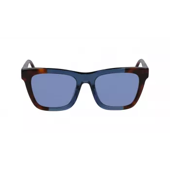 DKNY Damen-Sonnenbrille DK529S-240 Brown Havana Acetatgestell Braune Verlaufsgläser 53mm