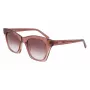 DKNY Damen Sonnenbrille DK541S-265 Braun Havana Quadratisches Acetatgestell mit Braunen Gradienten-Polycarbonatgläsern 51/21/140 mm