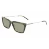 DKNY Damen-Sonnenbrille DK709S305 - Schwarzer Acetat-Rahmen, graue Polycarbonat-Gläser, 55 mm Glasbreite