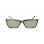 DKNY Damen-Sonnenbrille DK709S305 - Schwarzer Acetat-Rahmen, graue Polycarbonat-Gläser, 55 mm Glasbreite