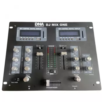 DNA PROFESSIONAL DNA DJ MIX ONE Analoger Stereo-DJ-Mixer mit Bluetooth, Blau