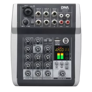 DNA PROFESSIONAL DNA QMX502 5-Kanal Analoger Soundmixer Blau