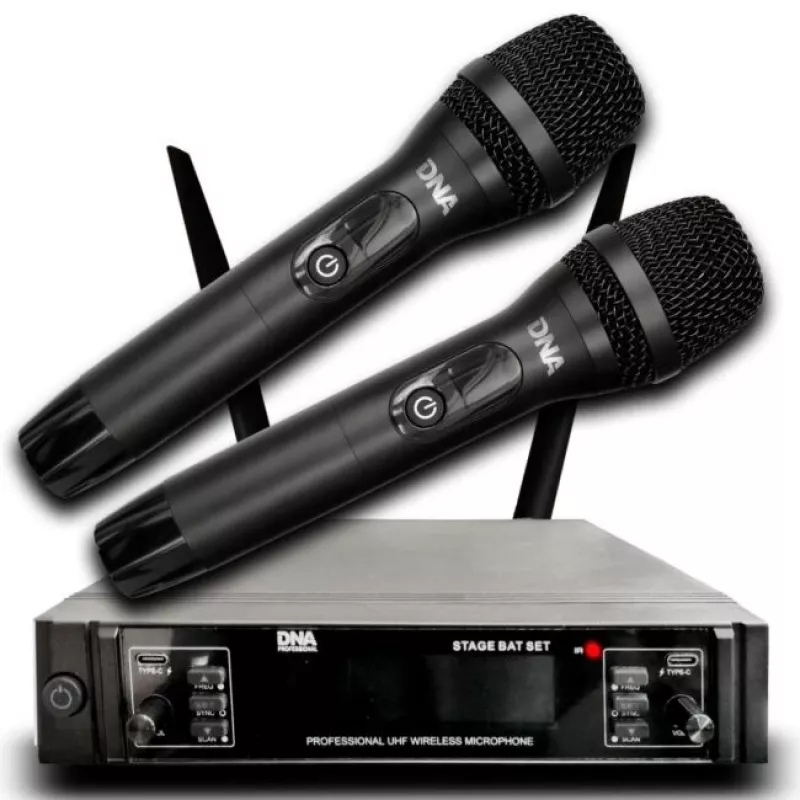 DNA PROFESSIONAL DNA STAGE BAT SET Wireless System 2x Handheld Microphones