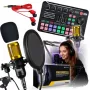 DNA Studio Set Externe Bluetooth-Soundkarte Audio-Interface mit DSP-Effekten, Phantomspeisung, USB-C und Akku
