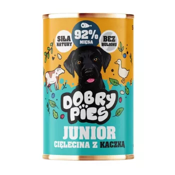 DOBRY PIES Junior Kalb mit Ente 400g