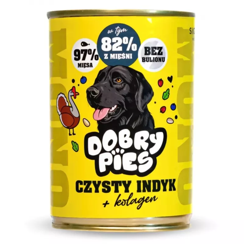 DOBRY PIES Monoprotein Pure Turkey with Collagen 400g
