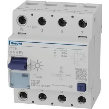 Doepke DFS4 063-4/0.30-PVFI Fehlerstromschutzschalter 4-polig 63 A 300 mA Typ F 09146804