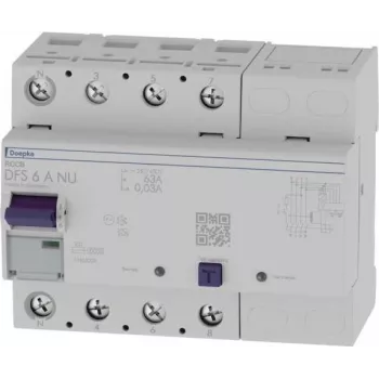 Doepke DFS6 063-4/0,03-A NU Fehlerstromschutzschalter 4-polig 63A 30mA Typ A 09144801