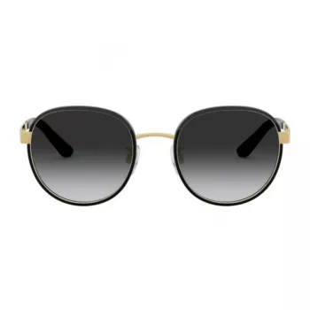 Dolce & Gabbana Damen Sonnenbrille DG2227J-02-8G Gold Metall Grau Verlauf 52mm