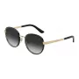Dolce & Gabbana Damen Sonnenbrille DG2227J-02-8G Gold Metall Grau Verlauf 52mm