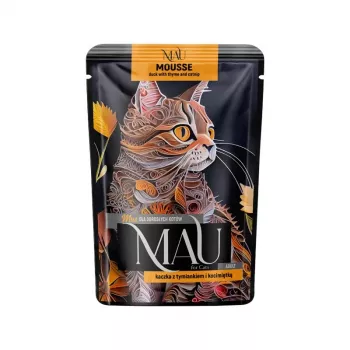 DOLINA NOTECI MAU Mousse Ente mit Thymian und Katzenminze - Nassfutter für Katzen - 85g