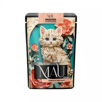 DOLINA NOTECI MAU Mousse Junior Veal with Asparagus - Nassfutter für Katzen - 85g