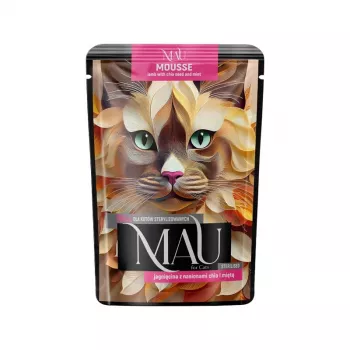 Dolina Noteci Mau Mus Lamm mit Chiasamen und Minze für sterilisierte Katzen 85g