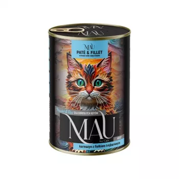 DOLINA NOTECI MAU Pate und Filet Crimson mit Stiefmütterchen Nassfutter für Katzen 400g
