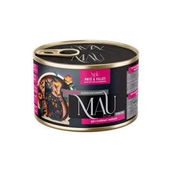 DOLINA NOTECI MAU Pate and Fillet Sterilised Goose with Rabbit and Raspberries - Nassfutter für Katzen - 185g