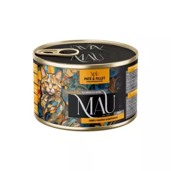 DOLINA NOTECI MAU Pate und Filet Truthahn mit Erdnussbutter - Nassfutter für Katzen - 185g
