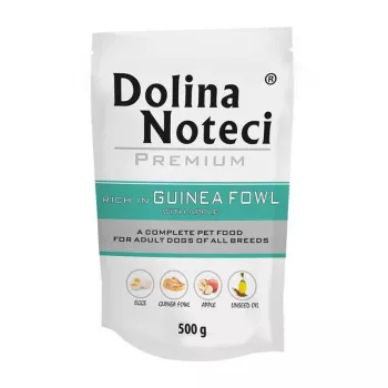 Dolina Noteci Premium Nassfutter für Hunde mit Perlhuhn und Apfel 500g