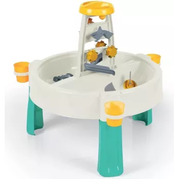 DOLU 2-in-1 Wasser- und Sandspieltisch Weiß Grün (2670)