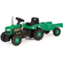 DOLU Pedaltraktor mit Anhänger Grün (8053)
