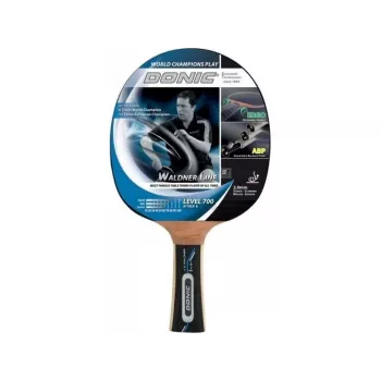 Donic Schildkröt WALDNER 700 Tischtennisschläger - Allround/Angriff, 5-fach Pappel, Vari Slick Beläge, Konkaver ERGO Griff