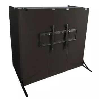 DONNER DJ Tischhalterung für TV-Bildschirm - Schwarz, Stahl, VESA 75x75/100x100, 8 kg Tragfähigkeit