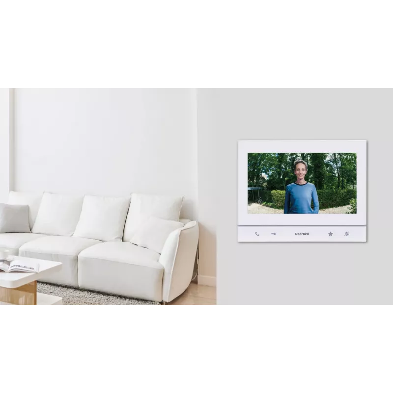 DoorBird A1103 IP Video Indoor Station Polar White Edition mit 7 inch IPS-Kapazitiv-Touchdisplay, Fast Ethernet, PoE