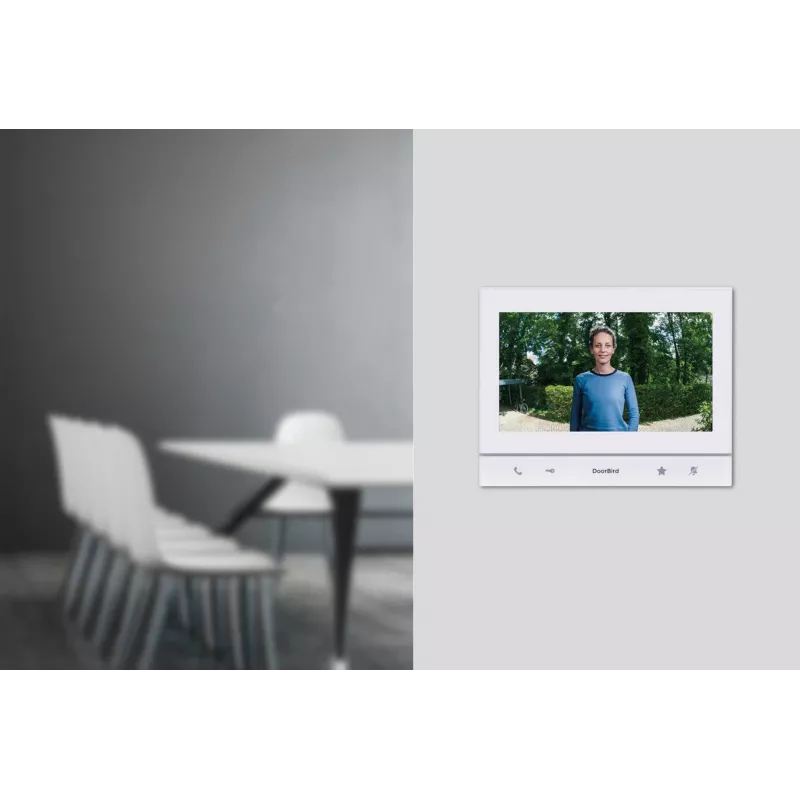 DoorBird A1103 IP Video Indoor Station Polar White Edition mit 7 inch IPS-Kapazitiv-Touchdisplay, Fast Ethernet, PoE