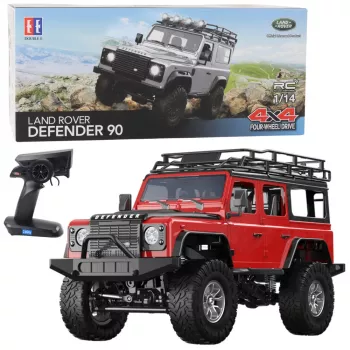 Double E ferngesteuertes Offroad-Fahrzeug RC Land Rover Defender 90 Rot 1:14