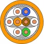 Draka UC900 HS23 Cat.7 S/FTP PiMF Installationskabel, 500 m, Orange 1001036-00500DW