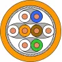 Draka UC900 HS23 Cat.7 SFTP PiMF Massenkabel 250m Orange LSZH