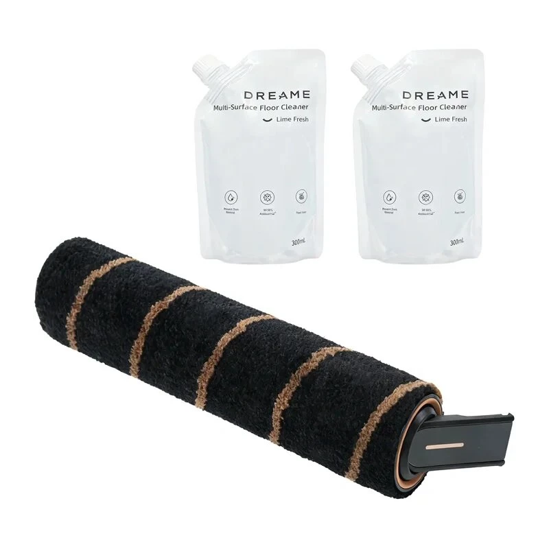 DREAME Reinigungsset für V18S Aqua / Z10S St / Z30S St / U / R20 U/UA – 8-teiliges Zubehörset für Saugroboter mit Rollbürste, Seitenbürsten, HEPA-Filtern, Wischpads, Reinigungswerkzeug