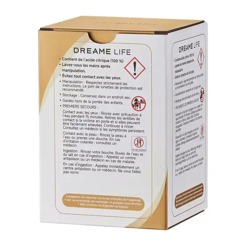 Dreame HNFA Entkalkungslösung für N20 Dampfreiniger – 12 x 20g Beutel (Zitronensäure)