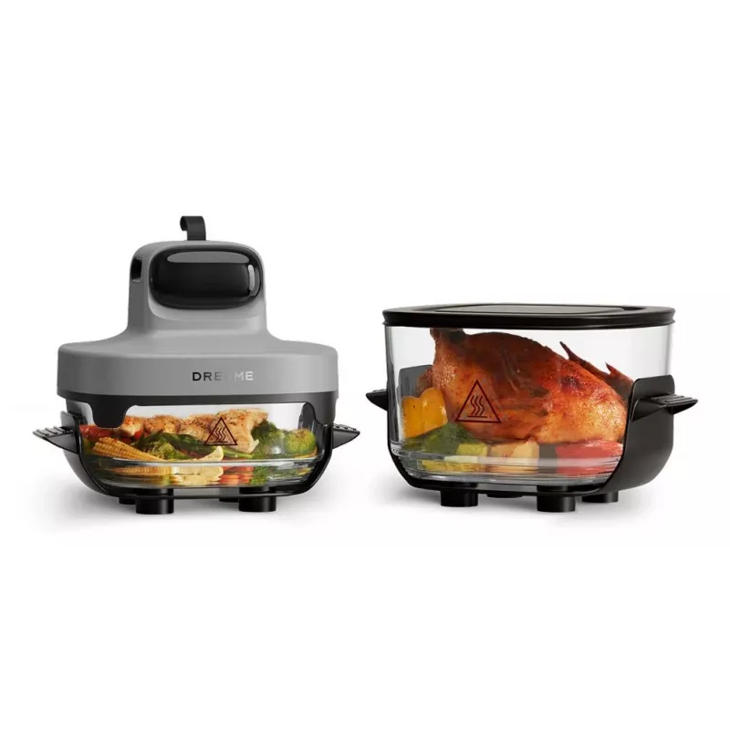 Dreame PT60-GY Air Fryer 6L 1800W Grey mit Wi-Fi und LED-Touchscreen