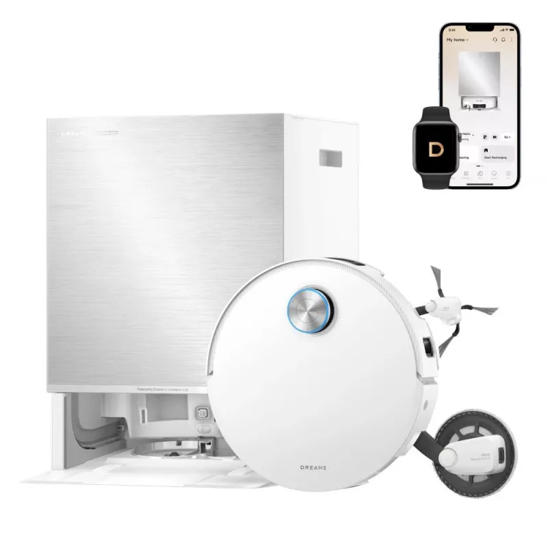 Dreame X60 Pro Ultra Complete White Saugroboter mit Ladestation und Zubehör