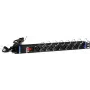 DSIT DS-8PDU-C13 Power Distribution Unit – 1U Rackmount PDU, 8x IEC C13 Ausgänge, 10A 250V, 2m Kabel, Schwarz