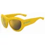 DSQUARED2 D2-0072-S-40G Herren eckige Acetat-Sonnenbrille Havana Brown Gradient 59mm