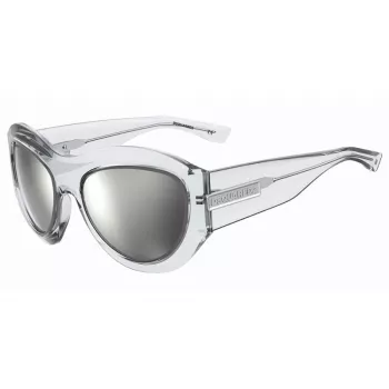 DSQUARED2 D2-0072-S-900 Herren eckige Acetat-Sonnenbrille - Schwarzer Rahmen, graue Gläser, 59 mm