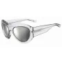 DSQUARED2 D2-0072-S-900 Herren eckige Acetat-Sonnenbrille - Schwarzer Rahmen, graue Gläser, 59 mm