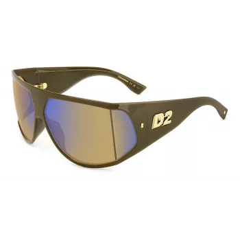 DSQUARED2 D2-0124-S-79U Herren-Sonnenbrille Havana Braun Acetat 75/11/115 mm UV400
