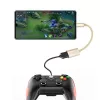Dudao L15T OTG USB 2.0 auf USB Type-C Adapterkabel, Grau, 15 cm